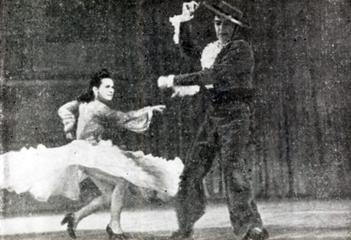 'Испанский танец'. А. Крупенина и В. Бурмейстер