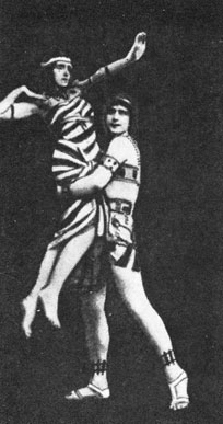 Рис. 59. М. Фокин - Амун, В. Фокина - Вереника.'Египетские ночи'. Мариинский театр. 1915.
