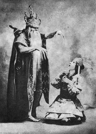 Рис. 120. А. Булгаков - Кощей, М. Фокин - Иван-царевич. 'Жар-птица'. Париж. 1910