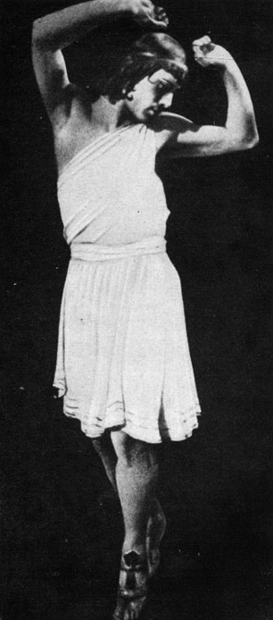 Рис. 7. В. Нижинский - Нарцисс. 'Нарцисс'. Монте-Карло. 1911