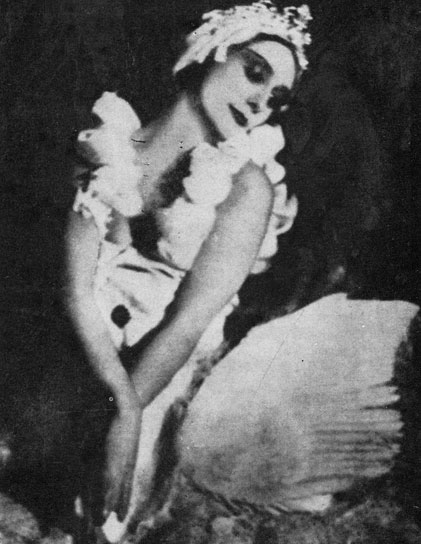 Рис. 137. А. Павлова. 'Умирающий лебедь'. Концертный номер. 1907